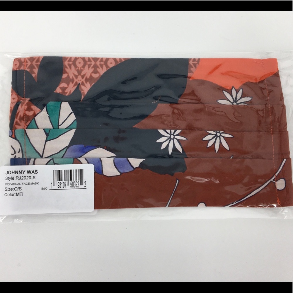 Johnny Was Fashion Mask Floral unique